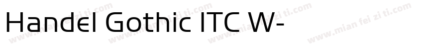 Handel Gothic ITC W字体转换